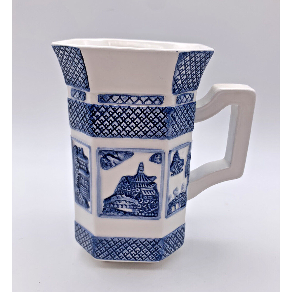 Large Mug Willow Blue Collectibles Christopher JOHNSON BROTHERS octagon 10 0z